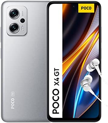 Xiaomi POCO X4 GT 5G,Smartphone 8+256GB,6.6” 144Hz Écran DynamicSwitch,MediaTek Dimensity 8100,Triple Caméra 64MP,5080mAh,Charge Turbo 67W,Gris (Version française + Garantie 2 Ans) Alexa Mains-Libres Fiche Technique et Prix au Maroc