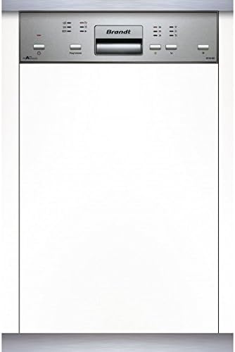 Lave vaisselle encastrable Brandt VS1010X - Lave vaisselle integrable 45 cm - Classe A++ / 47 decibels - 10 couverts - Intégrable bandeau : Inox Avis, Fiche Technique et Prix au Maroc