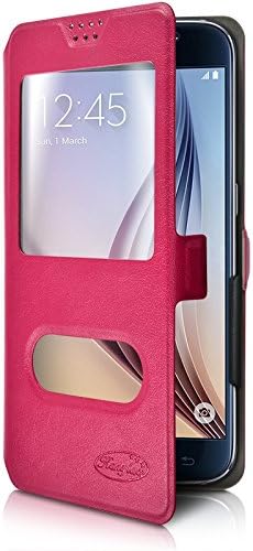 Seluxion - Etui à Fenêtre Universel M Rose pour Smartphone Haier G50 Fiche Technique et Prix au Maroc