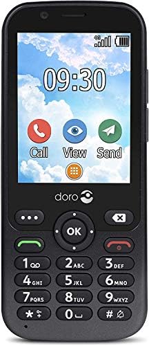 Doro 7010 Téléphone Portable 4G Dual SIM Débloqué pour Seniors Facile à Utiliser avec GPS, Facebook et Whatsapp pour Appels Vidéo (Noir) [Version Française] Fiche Technique et Prix au Maroc
