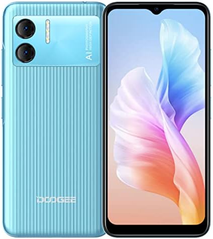 DOOGEE Android 12 Téléphone Portable Débloqué X98 Pro, 6,52'' HD+ Écran Smartphone, Helio G25 Octa Core 4Go+64Go(SD Externe 1TB), Double Caméra 12MP, Dual SIM, GPS Déverrouillage du Visage Bleu Fiche Technique et Prix au Maroc