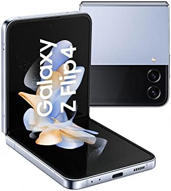 Samsung Galaxy Z Flip4, Téléphone Portable 5G, Carte SIM non incluse, Android, Smartphone Pliable, 512 Go, Bleu, Extension garantie 12 mois offerte [Exclusivité Amazon] - Version FR Fiche Technique et Prix au Maroc