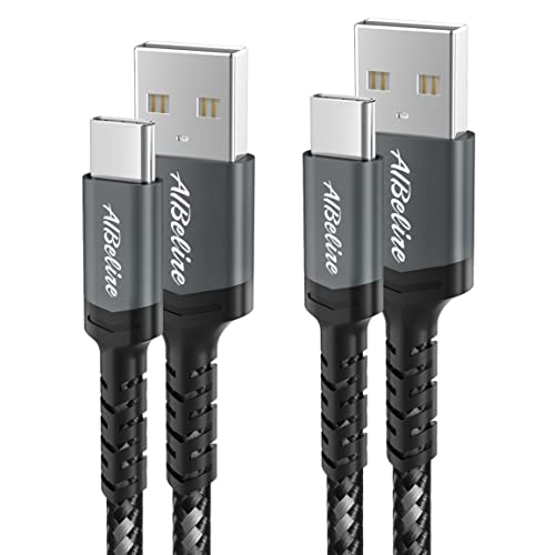 AIBelire Câble USB C [1m+2m/Lot de 2],Cable Chargeur Type C Charge Rapide pour Samsung Galaxy S22 S21 Ultra S20 FE S10 S9 S8 A12 A21 A51 A50 A40 A13 A53 A20e,A3 A5 2017,A8 2018,Sony Xperia,Xiaomi,LG Fiche Technique et Prix au Maroc