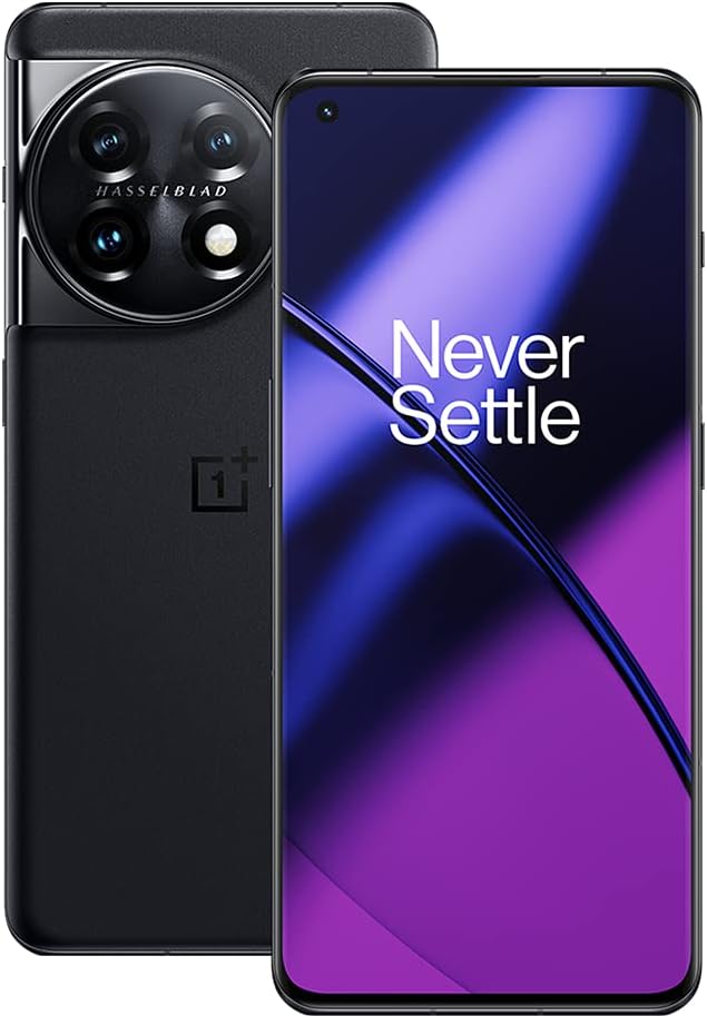 OnePlus 11 5G 8 Go de RAM 128 Go de Stockage, smartphone sans carte SIM avec Appareil photo Hasselblad de 3ème génération pour mobile - Garantie Fabricant de 2 ans - Titan Black Fiche Technique et Prix au Maroc