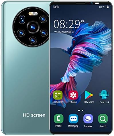 Smartphone Mate40 Pro,1Go+8Go 5,45 pouces Écran HD 500W Pixels Caméra Double Carte Sim Téléphone portable,Processeur puissant 128 Go de stockage extensible Téléphone portable pour homme femme(Vert) Fiche Technique et Prix au Maroc