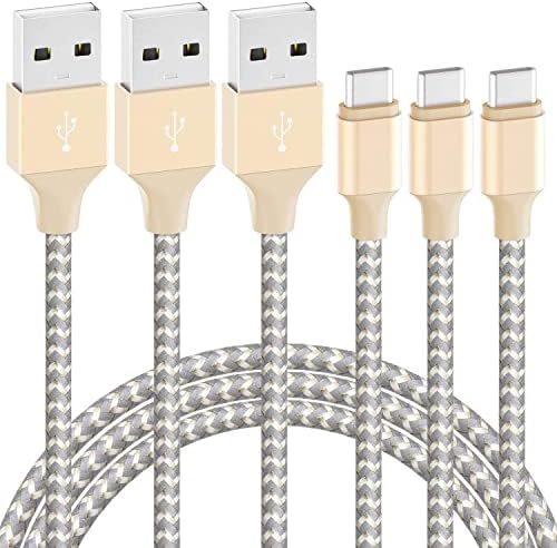 Quntis Lot de 3 Câble USB Type C Nylon Tressé, 2m Câble USB C Charge Rapide pour S21/S20/S10/S9/S8/Note 10 9 8 Câble de Chargeur Type C pour Huawei P40/P30/P30 pro/P20/P10 Fil USB Type C Champagne Fiche Technique et Prix au Maroc