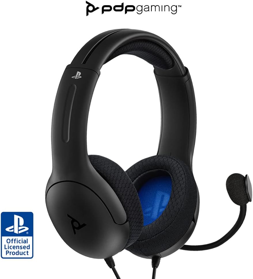 Pdp Gaming Lvl40 Stereo Casque avec Mic pour Playstation, Ps4, Ps5 - Pc, Ipad, Mac, laptop Compatible - Noise Cancelling Microphone, Lightweight, Soft Compourt On Ear Headphones, 3.5 Mm Jack - Noir Fiche Technique et Prix au Maroc