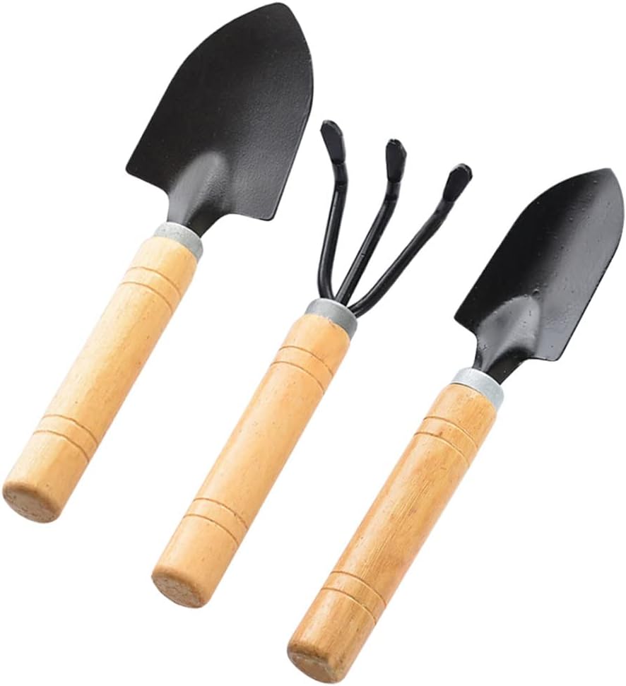 Pamtns Mini Outils de Jardinage 3 Pièces Ensemble Outils Jardinage Kit de Jardinage Ensemble de Petits Outils de Jardin pour Plantes Outils de Jardin Kit Pelle Bêche Petits Râteau Poignée Avis, Fiche Technique et Prix au Maroc