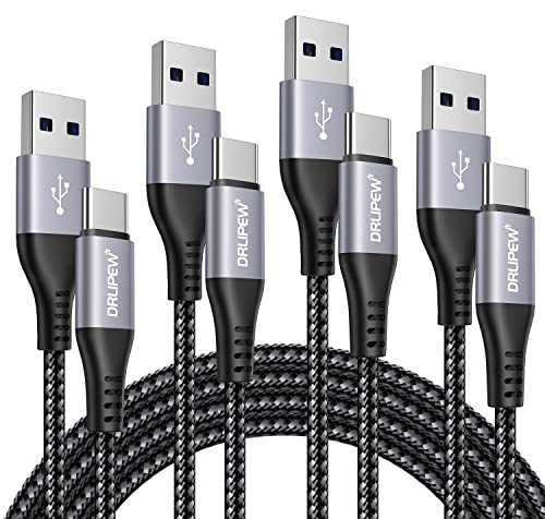 Câble USB C [Lot de 4, 1M+2M+2M+3M],Cable USB Type C Charge Rapide Câble Type C 3A Chargeur pour Samsung Galaxy S20 FE S21 S22 Plus Ultra S10 S9 S8 A12 A13 A21 A51 A52 A53, Huawei P40 P30,Sony Xperia Fiche Technique et Prix au Maroc