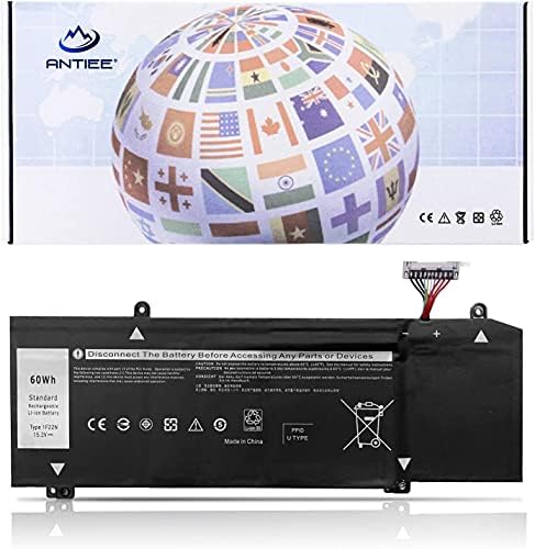 ANTIEE 60Wh 1F22N Laptop Batterie pour Dell M15 R1 2018 M17 R1 R2 2019 Dell G5 15 590 G7 7590 G7 7790 Series P79F P37E P37E001 01F22N XRGXX 06YV0V JJPFK 0JJPFK Fiche Technique et Prix au Maroc
