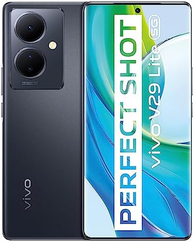 VIVO V29 Lite 5G Smartphone, 8 Go + 128 Go, écran incurvé 3D AMOLED de 6,78 Pouces, Appareil Photo Anti-secousses de 64 MP, 5 000 mAh + FlashCharge 44 W, RAM étendue + 8 Go, Android 13 Fiche Technique et Prix au Maroc