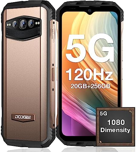 DOOGEE V30T Telephone Portable Incassable 5G, 20GB+256GB, 10800mAh/66W, 108MP Triple Caméra+Vision Nocturne, 6.58" 120Hz, Dimensity 1080 Android 12 Smartphone Incassable, NFC/OTG/IP68/WIFI 6-Or Fiche Technique et Prix au Maroc