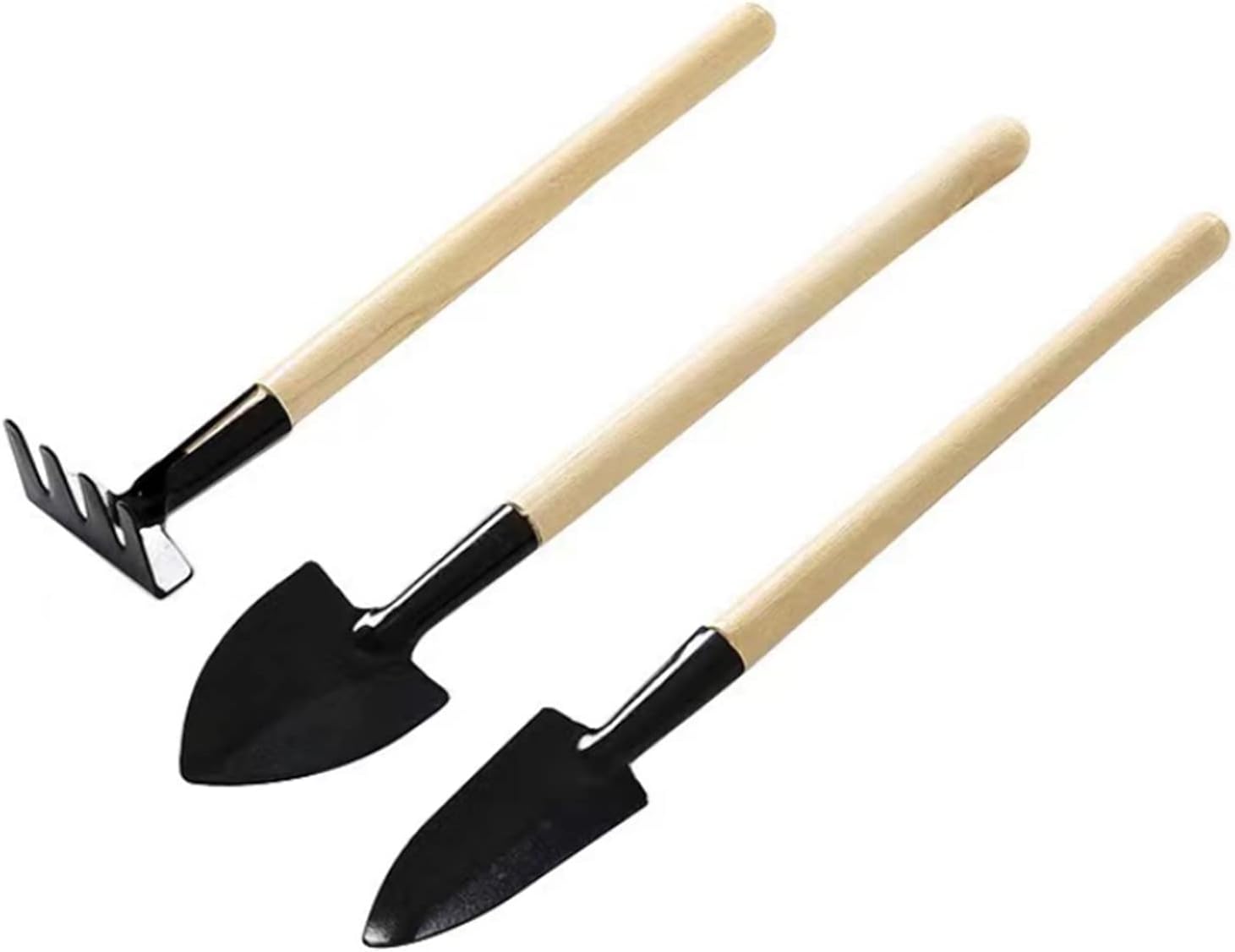 DUJUANHONG Set of Mini Garden Tools Outils de Jardinage, 3Ensemble d'outils Jardin Kits Jardinage Outillage Ensemble pour Plantes Succulentes Semis Bonsaï, Noir Avis, Fiche Technique et Prix au Maroc