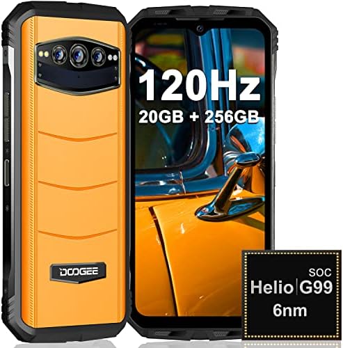 DOOGEE S100 Smartphone Incassable Android 12, 20Go+256Go, Helio G99, 6.58" FHD+120Hz, 10800mAh, 108MP+20MP Caméra avec Vision Nocturne, Téléphone Portable Incassable, NFC/OTG Fiche Technique et Prix au Maroc