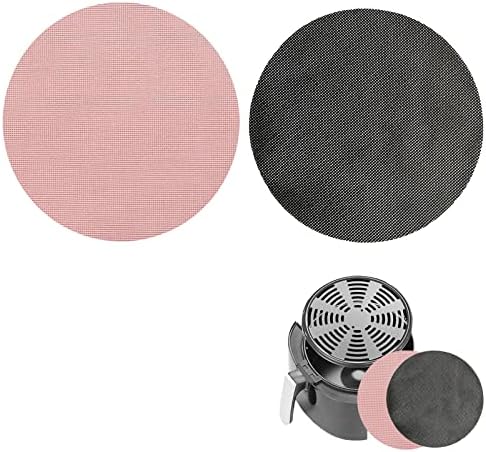 Tapis pour Air Fryer,Tapis Réutilisables pour Friteuse à Air,Revêtements Antiadhésifs pour Friteuse à Air,Pour friteuse à air(8 pouces-2 pièces, rose et noir) Avis, Fiche Technique et Prix au Maroc