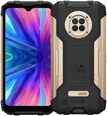 DOOGEE Smartphone Incassable IR Vision Nocturne S96 GT, Helio G95 8Go+256Go, Caméra Quatre 48MP(Caméra Frontale 32MP), 6,22'' IP68 Téléphone Débloqué Robuste, 6350mAh (Charge sans Fil) GPS NFC Or Fiche Technique et Prix au Maroc