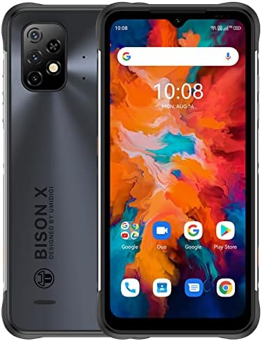 UMIDIGI Telephone Portable Incassable, Bison X10, 6150mAh,4Go+64Go(up to 256Go),Android 11, Écran 6.53" HD+, Double SIM, Caméra 20MP+5MP, IP68/IP69K Smartphone Incassable,AI Face ID/GPS Fiche Technique et Prix au Maroc