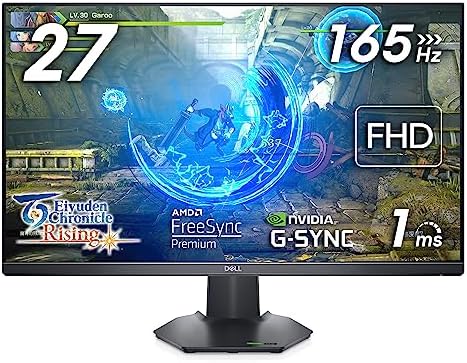 Dell G2723HN 27" Full HD (1920x1080) Écran PC Gaming, 165Hz, Fast IPS, 1ms, AMD FreeSync Premium, Compatible NVIDIA G-SYNC, 99% sRGB, DisplayPort, 2x HDMI, Garantie 3 ans, Noir Fiche Technique et Prix au Maroc