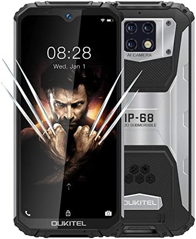 4G Telephone Incassable (2020) OUKITEL WP6, Batterie 10000mAh (Charge Rapide), Robust Smartphone IP68 Antichoc Etanche, Caméra 48MP, Helio P70 6 Go + 128 Go, FHD+ 6,3 Pouces,Dual SIM GPS WiFi Noir Fiche Technique et Prix au Maroc