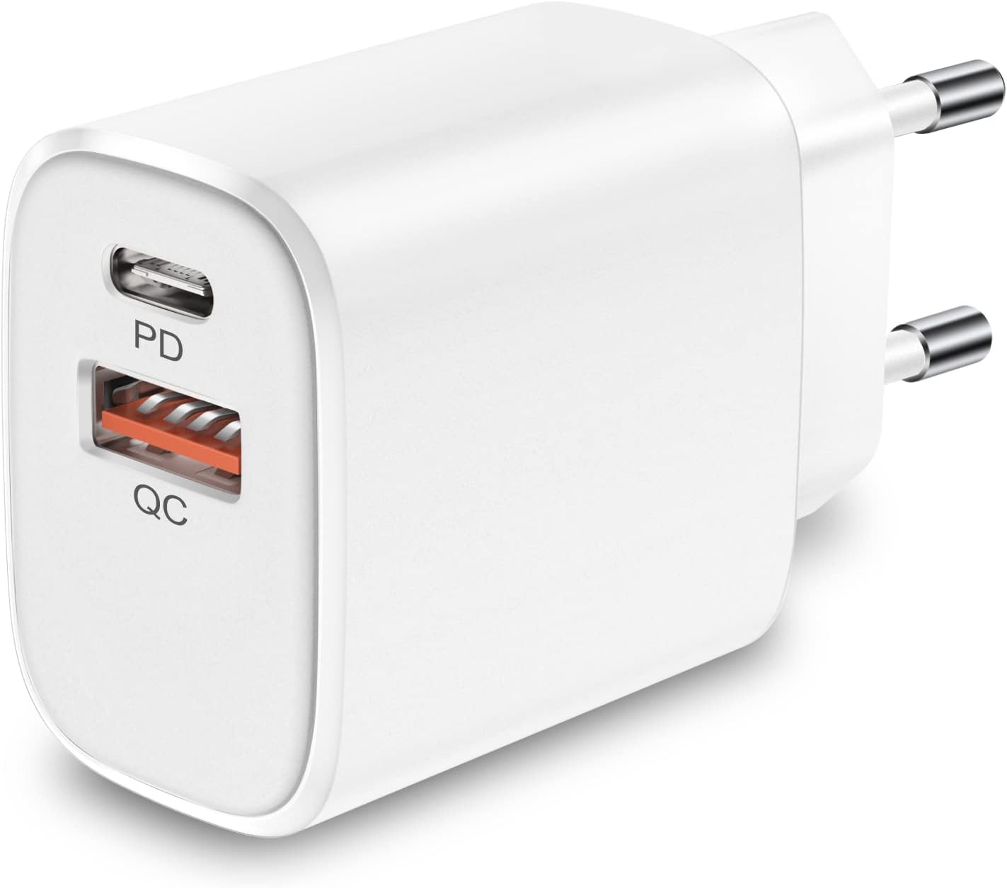 Chargeur Secteur Rapide USB C, YSYFAD 20W QC & PD 3.0 2 Ports [USB C & USB A] Universel Type C Adaptateur Prise Secteur Compatible avec i Phone 14/14 Pro/14 Pro Max/13 Pro Max/12, i Pad, Samsung S22 Fiche Technique et Prix au Maroc