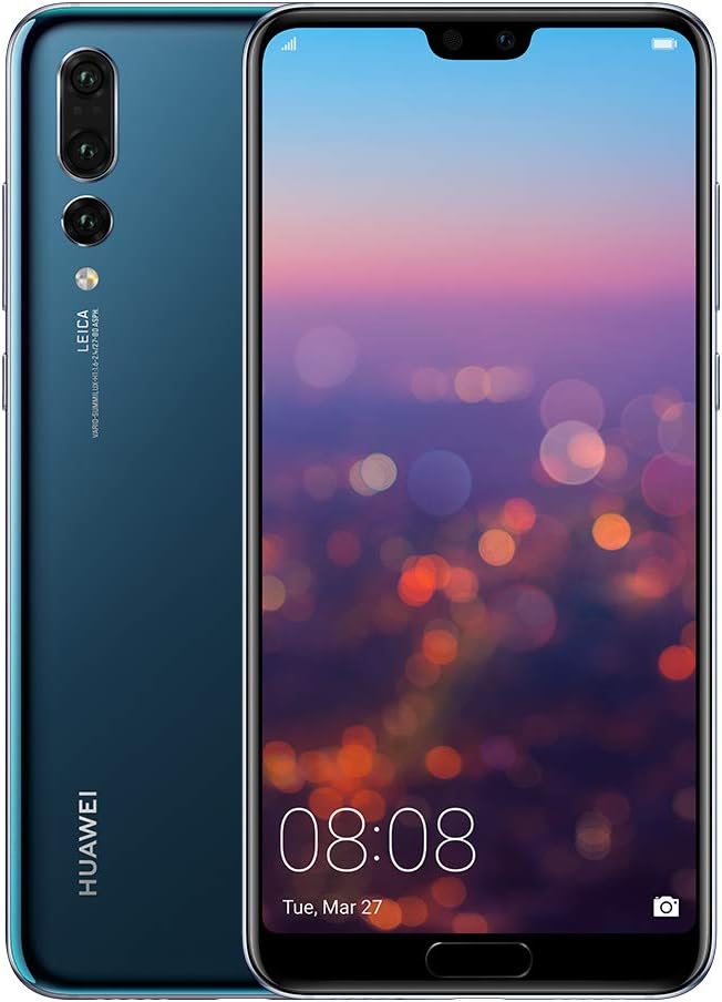 Huawei P20 Pro Smartphone débloqué 4G (6,1 pouces 128 Go/6 Go Single SIM Android) Bleu [Version européenne] Fiche Technique et Prix au Maroc