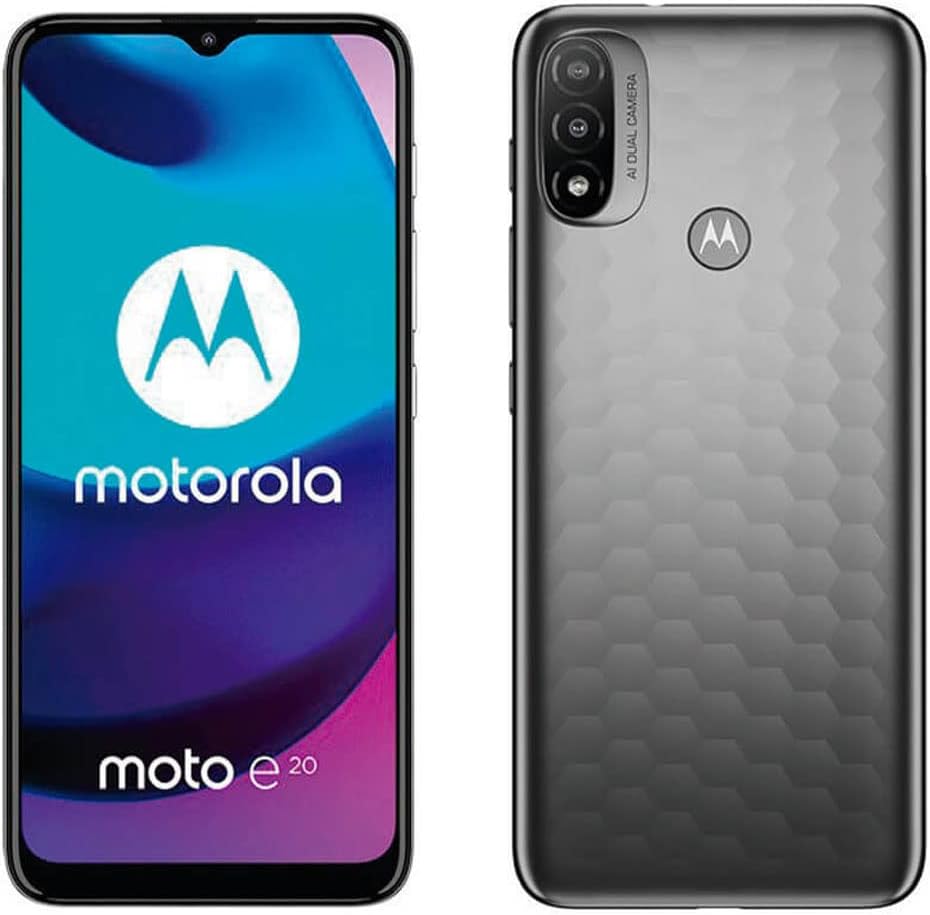 MOTOROLA Moto E20 V2 32Go Gris Graphite Fiche Technique et Prix au Maroc