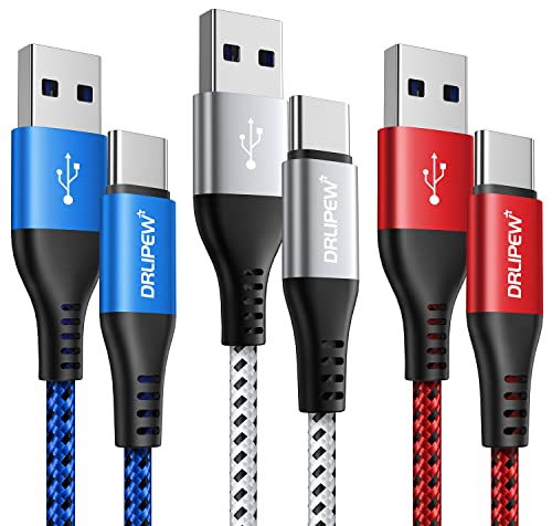 Câble USB C [2M/Lot de 3],3A Cable Chargeur Type C en Charge Rapide Nylon Tressé pour Samsung Galaxy S23 S22 S21 Plus Ultra S10 s9+,A51 A71 A53 A40,NOTE 20 10 9 8 Plus,PS5,Switch,OnePlus 6T,Huawei P30 Fiche Technique et Prix au Maroc