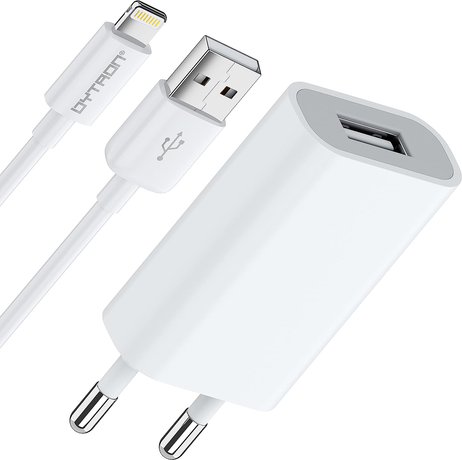Chargeur Apple MFI pour iPhone, iPad, iPod, AirPods, câble Inclus BYTRON Fiche Technique et Prix au Maroc