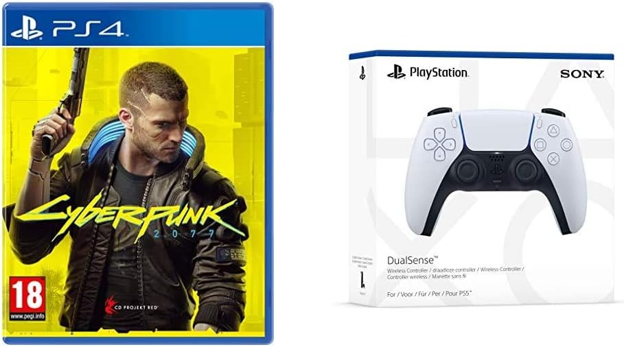 Cyberpunk 2077 Edition D1 (PS4) avec Sony Playstation 5 - Manette sans Fil DualSense Fiche Technique et Prix au Maroc