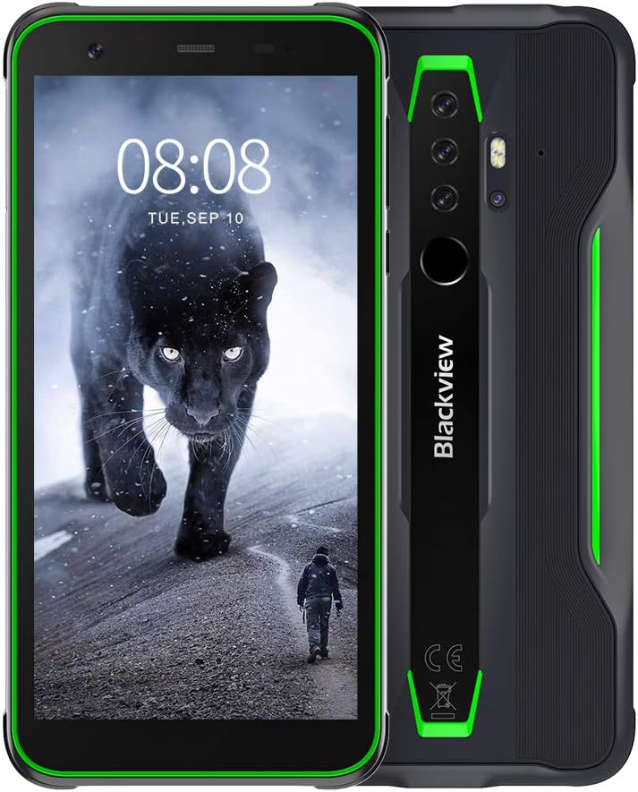 Téléphone Incassable, Blackview® BV6300 Pro Smartphone Débloqué 4G (Quad Caméra 16MP, Android 10, Helio P70 Octa-Core, 6Go+128Go, Batterie 4380mAh, 5.7") Telephone Portable Étanche Antichoc, NFC/GPS Fiche Technique et Prix au Maroc