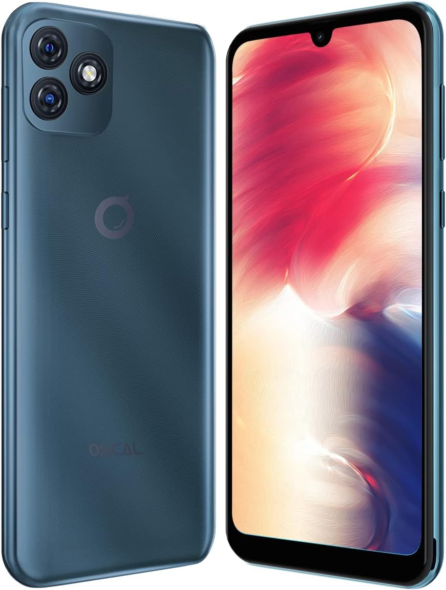 OSCAL C20 Pro Android 11 4G Telephone Portable Débloqué, Smartphone Double SIM, Écran HD+ 6,08’’, Conception Monocoque, 2Go+32Go,Caméra 2MP+8MP,Batterie 3380mAh GPS Déverrouillage du Visage Bleu Fiche Technique et Prix au Maroc