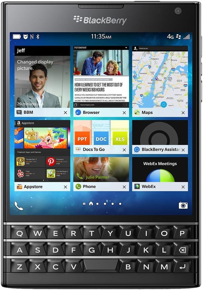 Blackberry Passport 32GB NFC LTE Smartphone Compact Noir Fiche Technique et Prix au Maroc