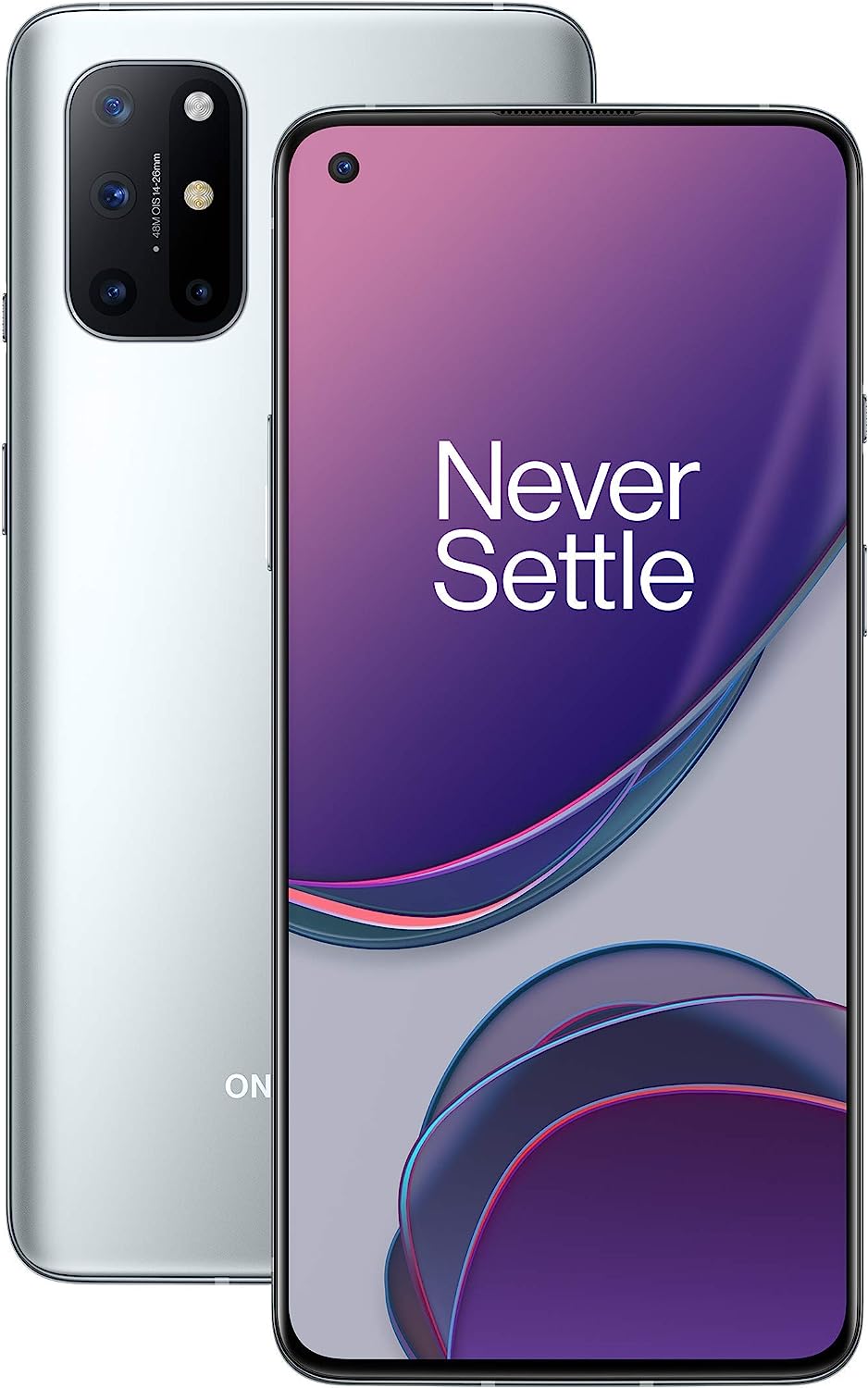 OnePlus 8T 16,6 cm (6.55") 8 Go 128 Go Double SIM 5G USB Type-C Argent Oxygen OS 4500 mAh 8T, 16,6 cm (6.55"), 8 Go, 128 Go, 48 MP, Oxygen OS, Argent (Reconditionné) Fiche Technique et Prix au Maroc