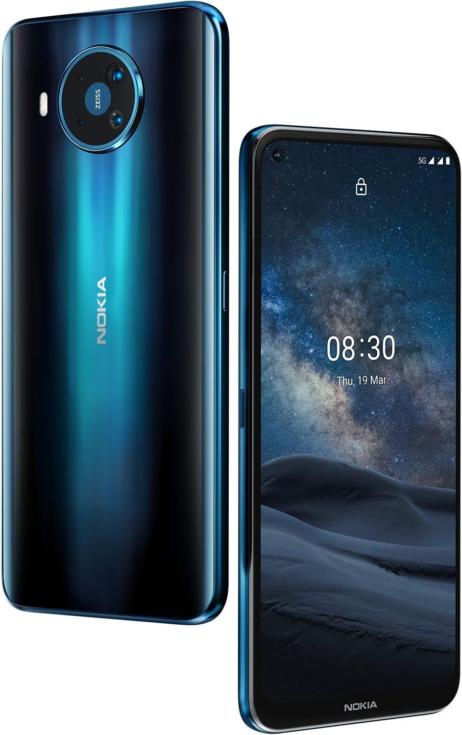 Nokia 8.3 17,3 cm (6.81") Android 10.0 5G USB Type-C 64 Go 4500 mAh Bleu Fiche Technique et Prix au Maroc