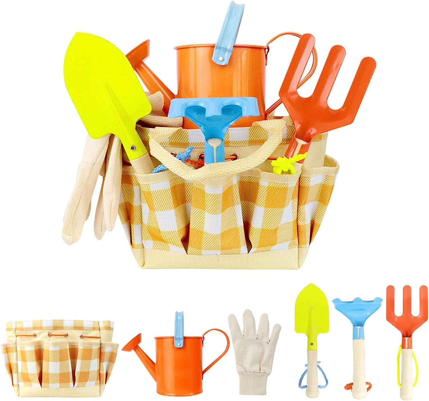 Kit Jardinier Enfant Sac Pour Le Jardin Ou Plage,outils De Jardinage Enfant Kit Jardinage Enfant Des Gants Pelle Rake Sac Fourre-Tout Accessoires De Jardin Et D'extérieur Jouets D'apprentissage All In Avis, Fiche Technique et Prix au Maroc