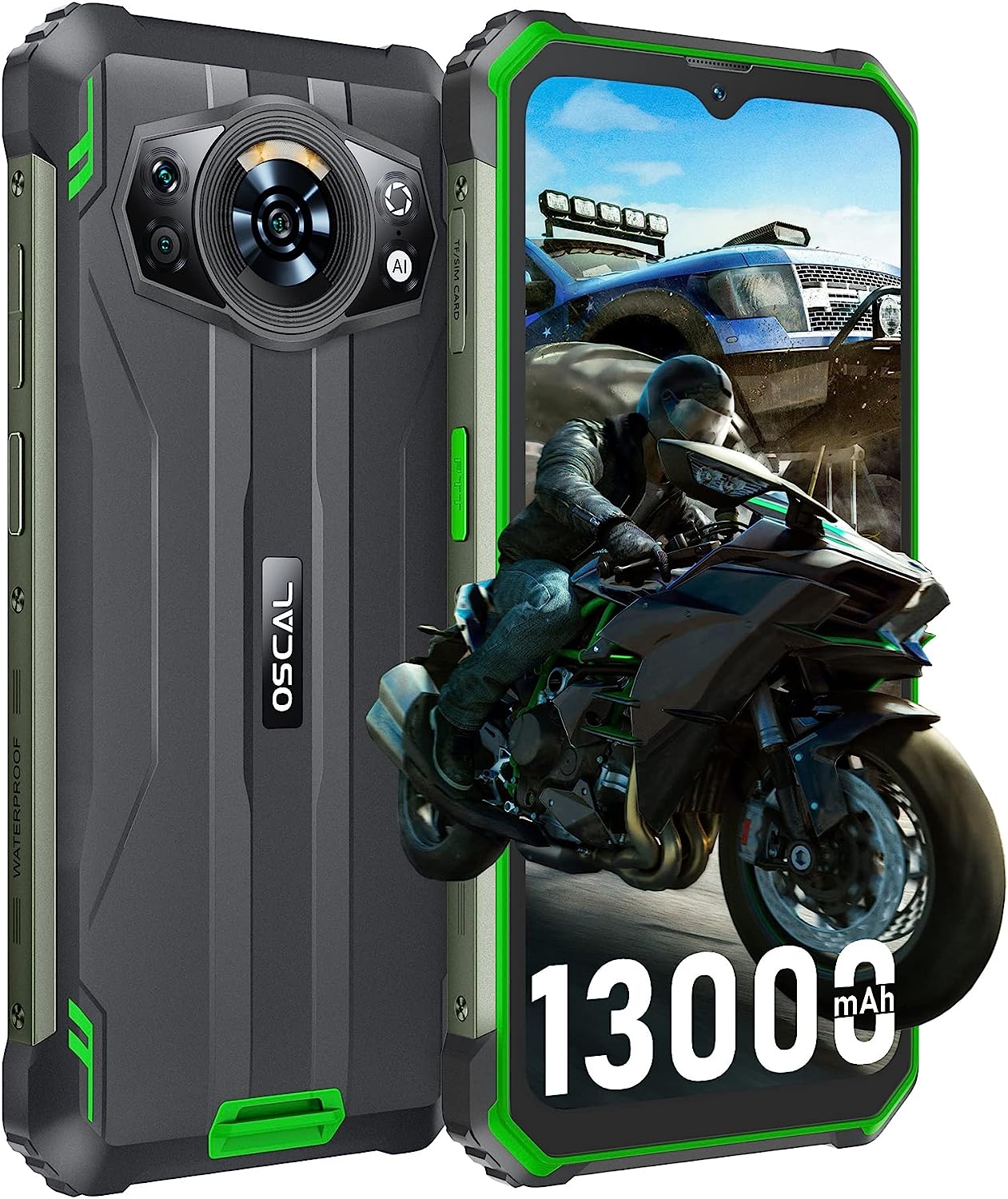 OSCAL 𝘽𝙡𝙖𝙘𝙠𝙫𝙞𝙚𝙬 S80 Telephone Portable Incassable 10Go RAM+128Go ROM/SD-1To,Écran 6.583'' FHD+,Caméra 12+8MP,13000mAh 33W,2 SIM 4G+5G Wi-FI,Compass/Touch&Face ID/GPS/NFC Fiche Technique et Prix au Maroc