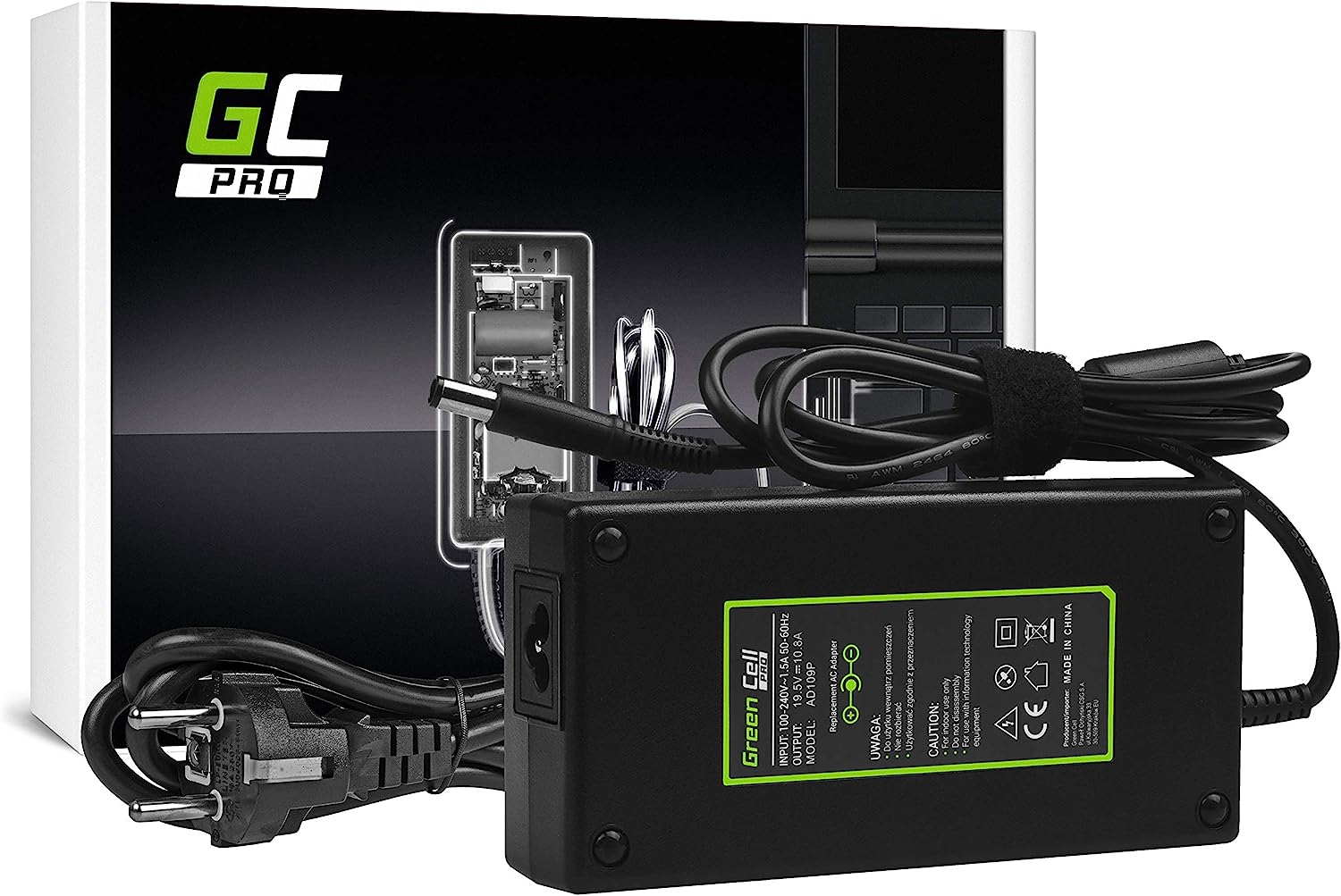 GC Pro Chargeur pour Dell Precision M4600 M4700 M6600 M6700 Dell Alienware 17 M17x Ordinateur Portable Adaptateur Bloc d'alimentation (19.5V 10.8A 210W) Fiche Technique et Prix au Maroc