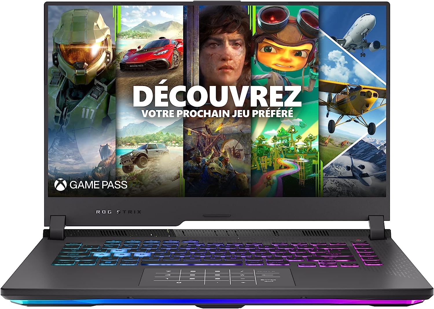 ASUS ROG STRIX-G15-G513RS-HQ004W PC Portable Gamer 15'' 2,5k WQHD 165 Hz & 3 ms (AMD Ryzen 9-6900H, RTX 3080 8G, RAM 16Go DDR5, 1To SSD PCIe, Windows 11) Clavier AZERTY RGB 4 Zones + NumPad Fiche Technique et Prix au Maroc