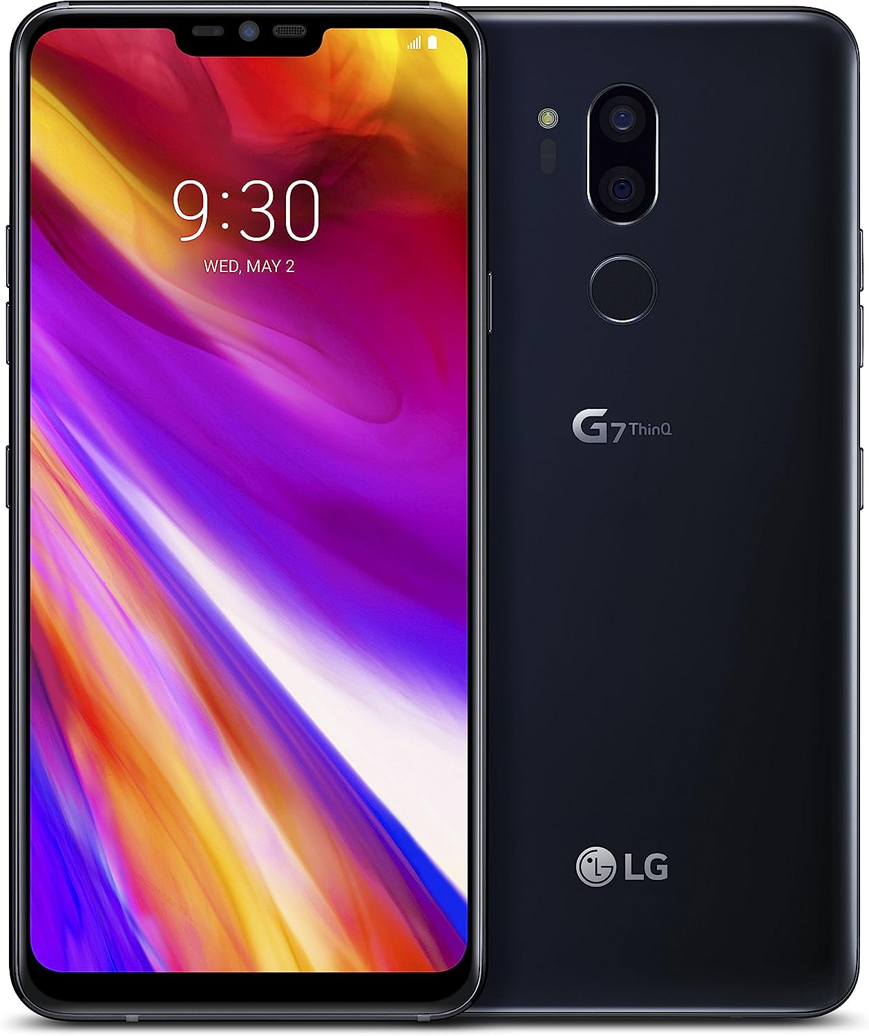 LG G7 ThinQ - Smartphone 64GB, 4GB RAM, Single Sim, Aurora Black Fiche Technique et Prix au Maroc