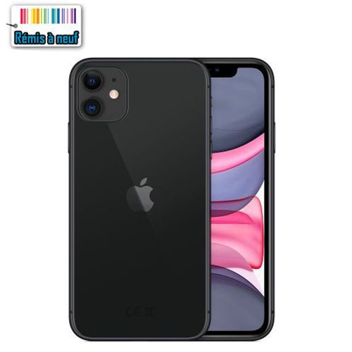 Apple iPhone 11, 6.1", 4Go, 64Go - Noir Remis à Neuf
 Fiche Technique et Prix au Maroc
