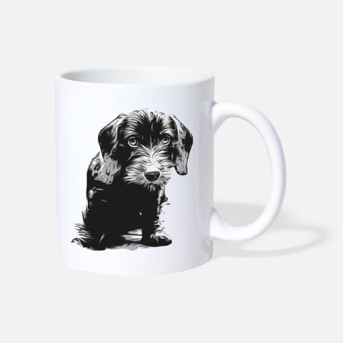 Beau chiot teckel à poil dur, Tasse cadeau de café - Mug
 Fiche Technique et Prix au Maroc