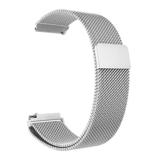 Bracelet à boucle magnétique Silver 20mm pour Haylou LS02/RS4 Plus/RS4, Amazfit GTS 3 / GTS / GTS 2 / GTR 42mm en acier inoxydable
 Fiche Technique et Prix au Maroc