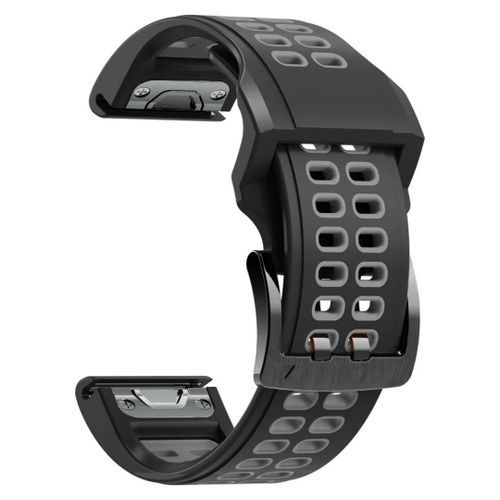 Bracelet de rechange en silicone 26mm pour Garmin Fenix 6X GPS/6X PRO/6X Sapphire GPS/ fenix 5x Sapphire/5x GPS/5x puls/ fenix 3/3hr/3 sapphire *La montre n'est pas incluse*
 Fiche Technique et Prix au Maroc