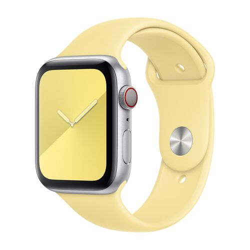 Bracelet pour Apple Watch en Silicone Jaune Pour Série 8 45 MM
 Fiche Technique et Prix au Maroc