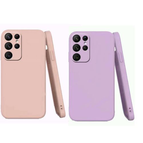 Case 2 Pochette pour Samsung Galaxy s23 Ultra souple Rose et mauve
 Fiche Technique et Prix au Maroc