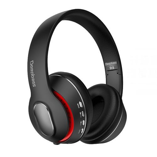 Deep Bass R8 ecouteurs Casque Bluetooth V5 + sans fil  TSuppor TF Card-FM-Audio input NOIR
 Fiche Technique et Prix au Maroc