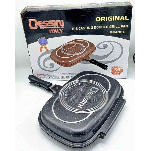 Dessini Poêle Double Grill Antiadhésif en granite -deux  face
 Fiche Technique et Prix au Maroc