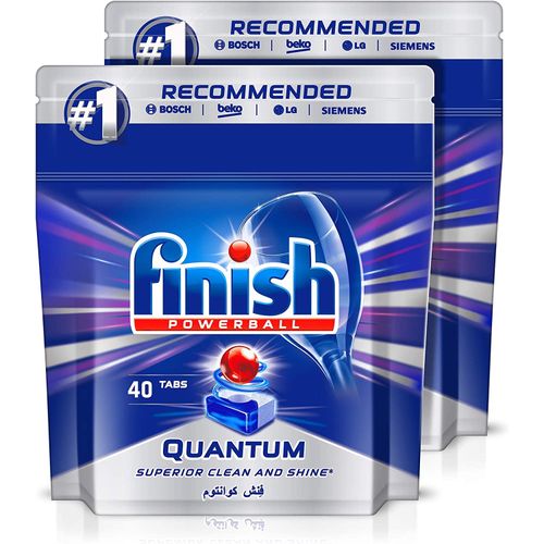 Finish Tablettes De Détergent Pour Lave-Vaisselle, Quantum Max 40 taps
 Fiche Technique et Prix au Maroc
