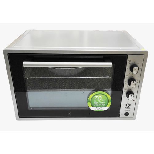 Fitco Four Electrique Inox  70L  double vitrage lampe 5 fonction
 Fiche Technique et Prix au Maroc