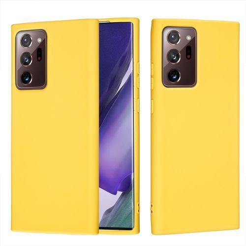 For Samsung Galaxy Note20 Ultra Pure Color Liquid Silicone Shockproof Full Coverage Case(Yellow)
 Fiche Technique et Prix au Maroc